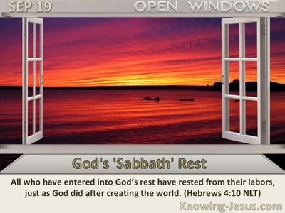 God's 'Sabbath' Rest